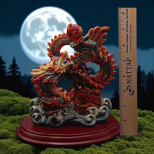 Beautiful Multicolored Resin Dragon